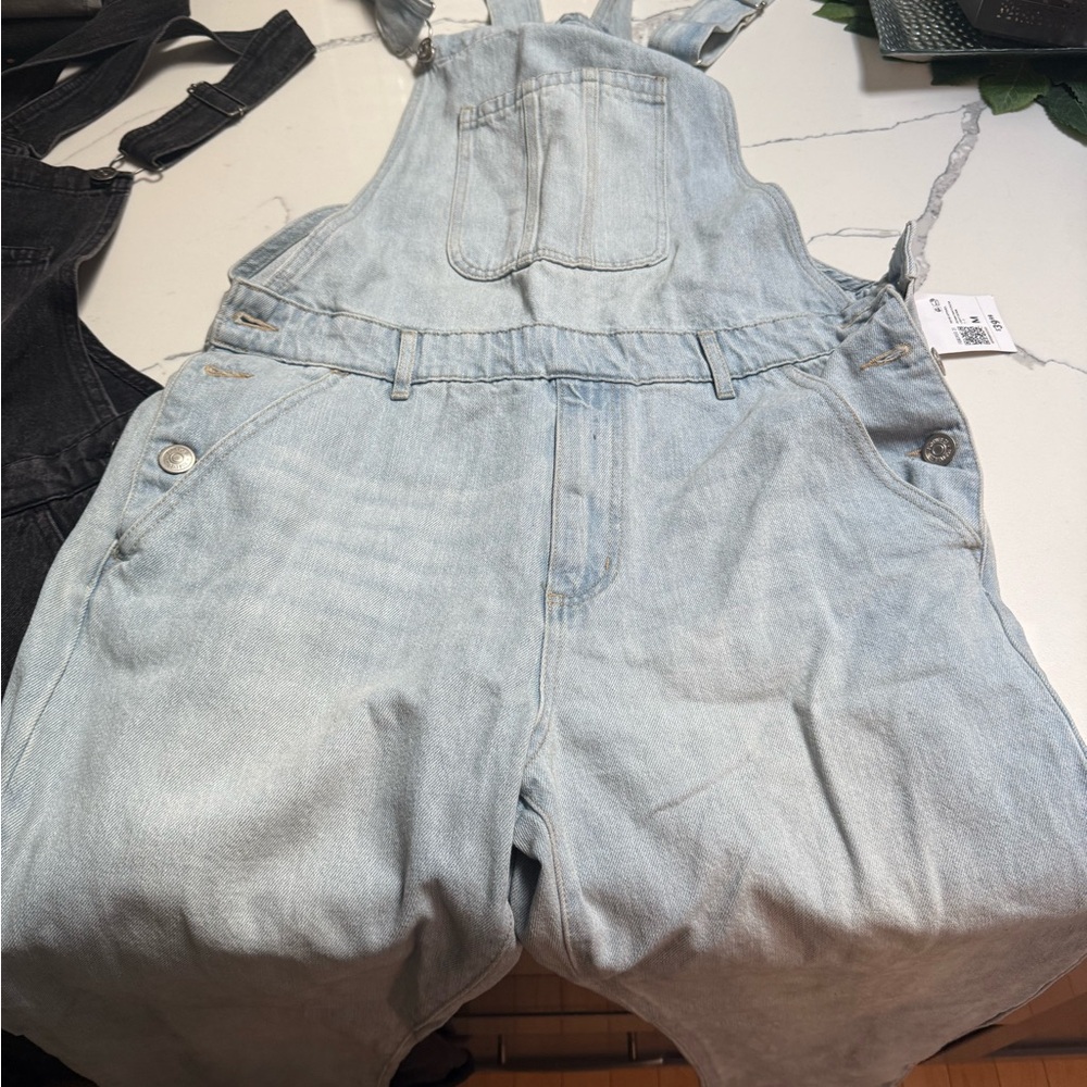 Forever 21 Light Blue Denim Overalls